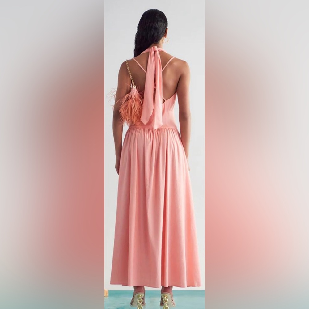NWT Cult Gaia Ozia Linen Blend Dress - Picture 3 of 7